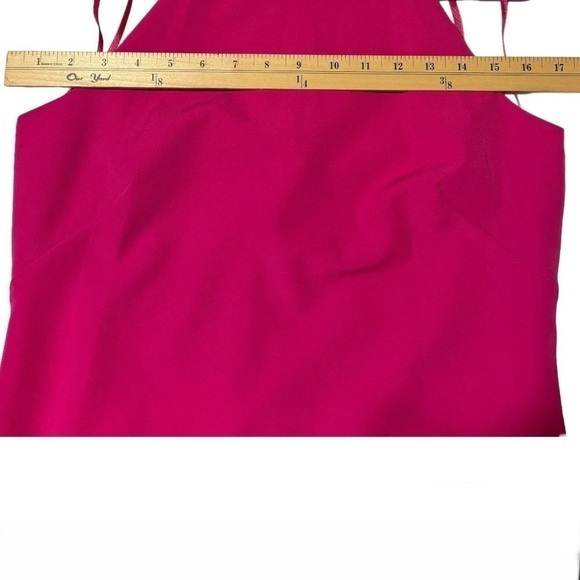 Marina Beaded Collar Midi Womens Dress Size 6 Color Fuchsia NWT - Picture 8 of 8